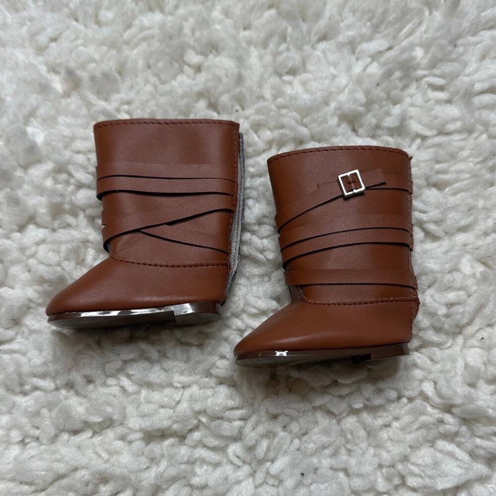 American Girl of The Year Doll SAIGE Tall Brown Boots Only Replacement Shoes